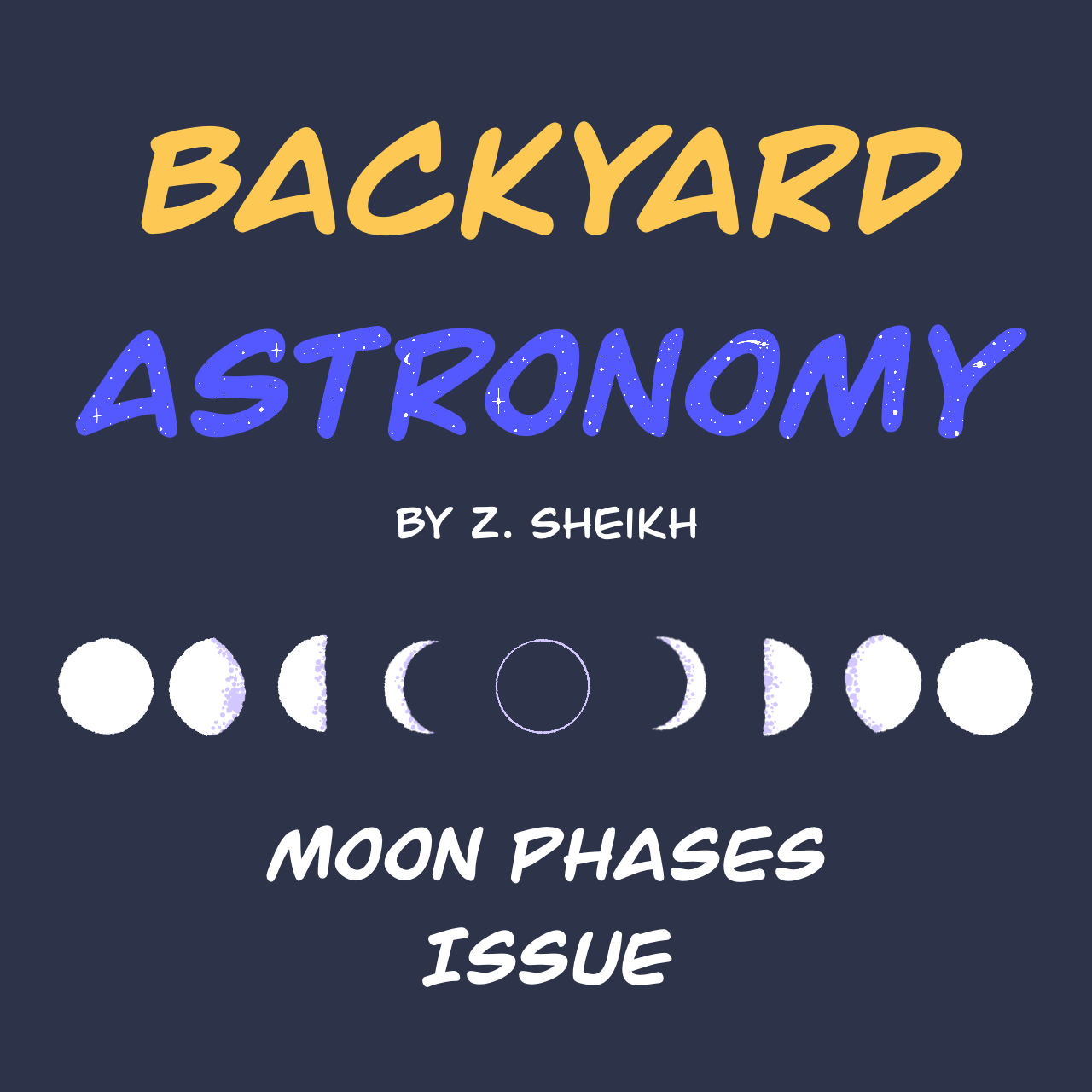 Backyard Astronomy Comic Logo Page