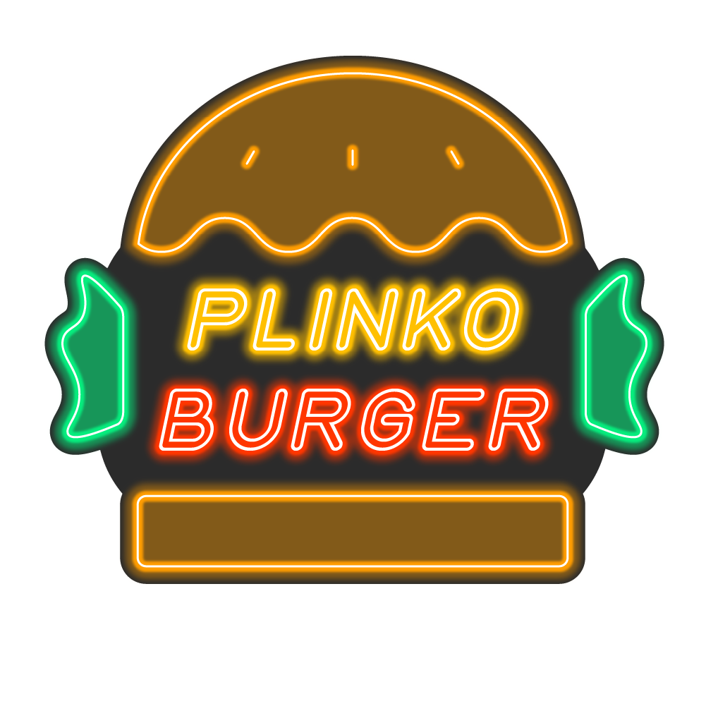 Plinko Burger Logo